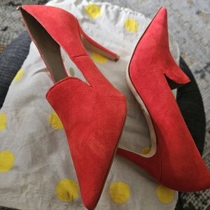 Boden Millie Court Red Suede Heels 37/6
